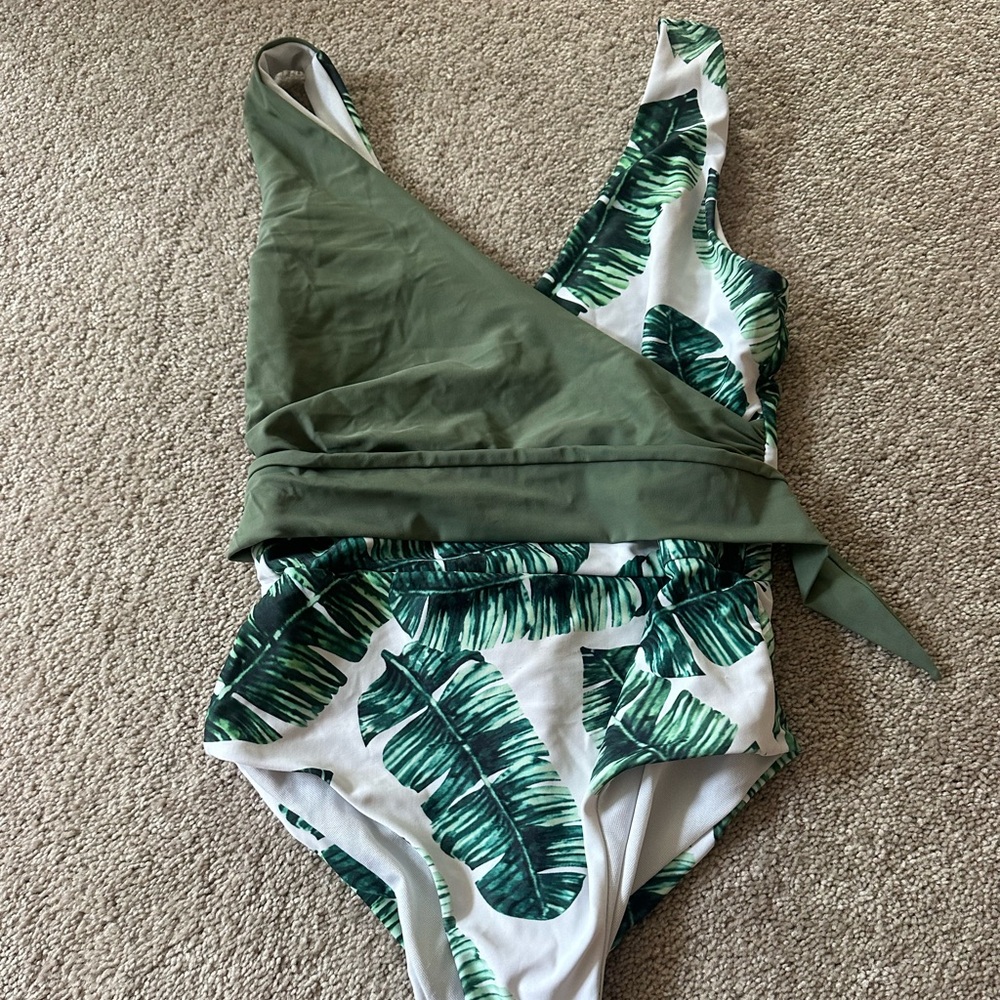 Womens one piece floral bikini